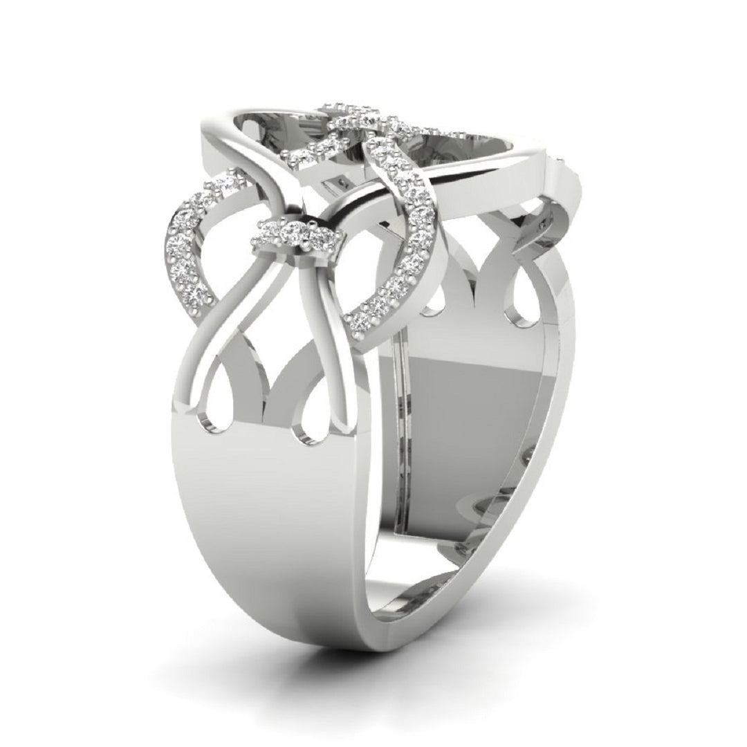 Eclaza Timeless Elegance Embrace The Legacy Of 92.5 Sterling Silver Ring