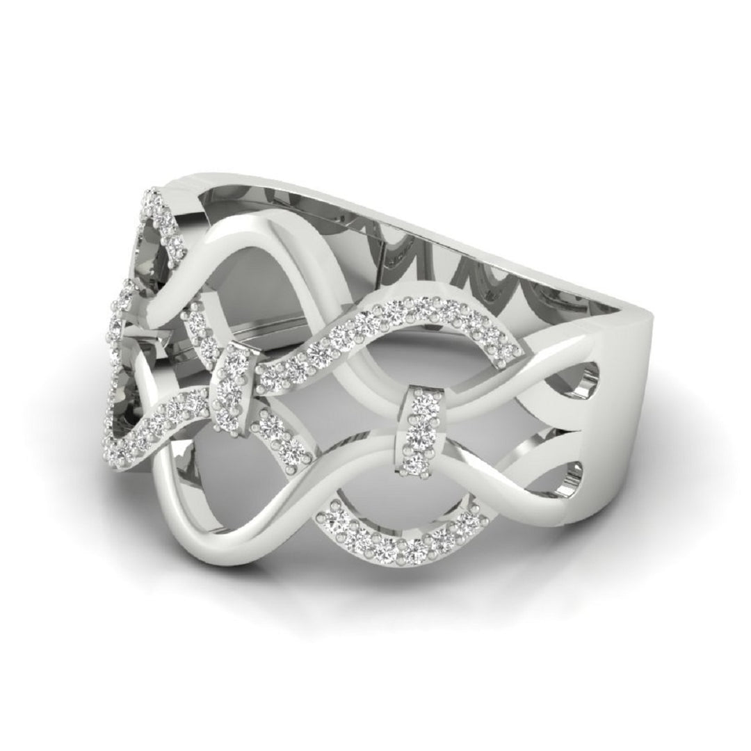 Eclaza Timeless Elegance Embrace The Legacy Of 92.5 Sterling Silver Ring