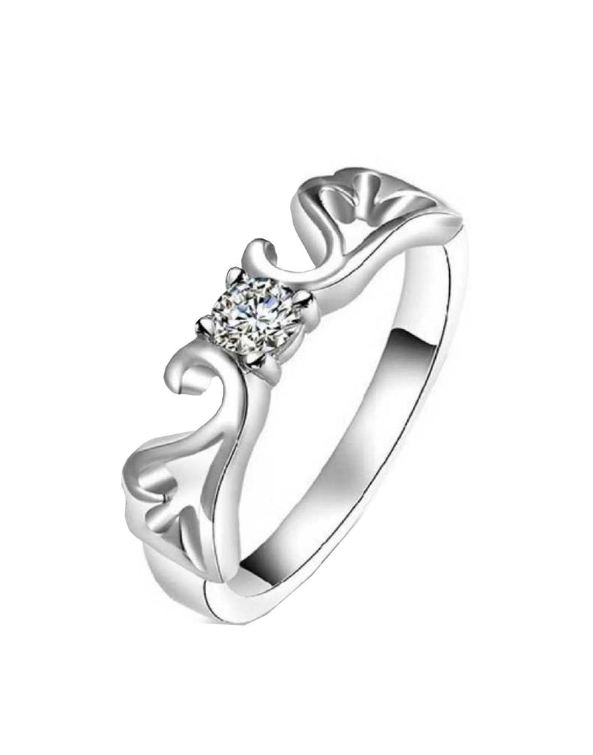 Eclaza Beyond Ordinary Unveil The Uniqueness Of 92.5 Sterling Silver Solitaire Ring