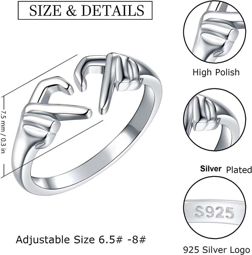 Eclaza A Gift That Speaks Volumes 92.5 Sterling Silver Design To Express Your Love