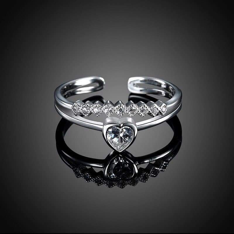 Eclaza Invest In Forever Timeless Beauty Of 92.5 Sterling Silver Ring