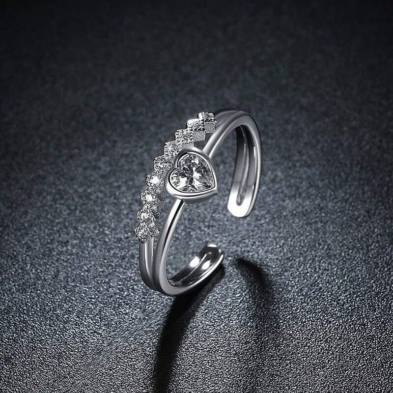 Eclaza Invest In Forever Timeless Beauty Of 92.5 Sterling Silver Ring